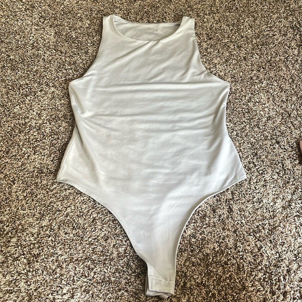 Light grey tank bodysuit